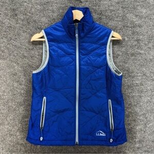 L.L. Bean Blue Quilted Vest XSP